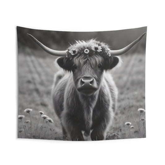 Highland Cow Indoor Wall Tapestries
