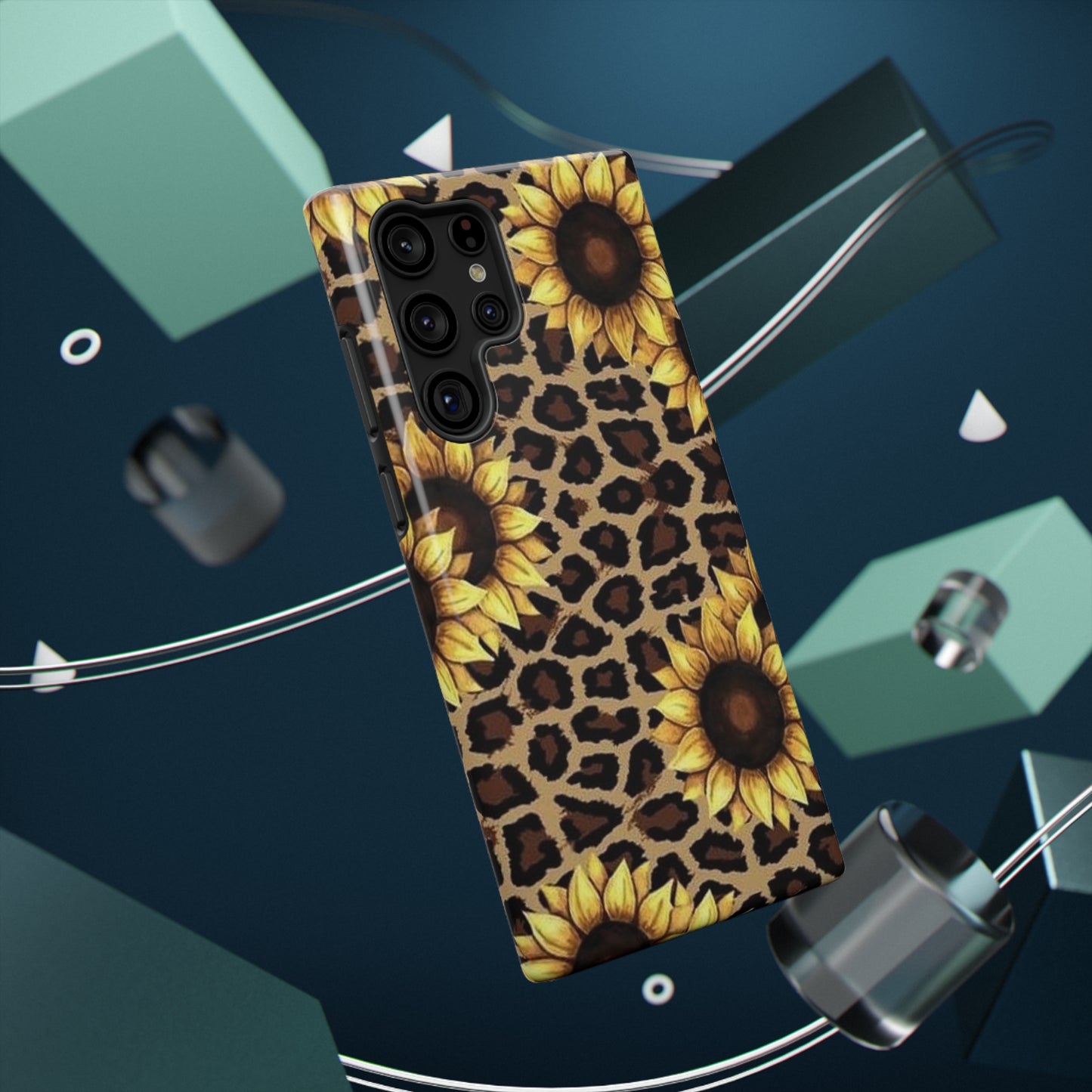 Sunflower Leopard Print Impact-Resistant Cases
