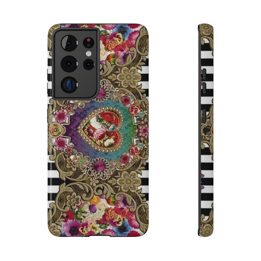 Jewel Heart Print Impact-Resistant Cases