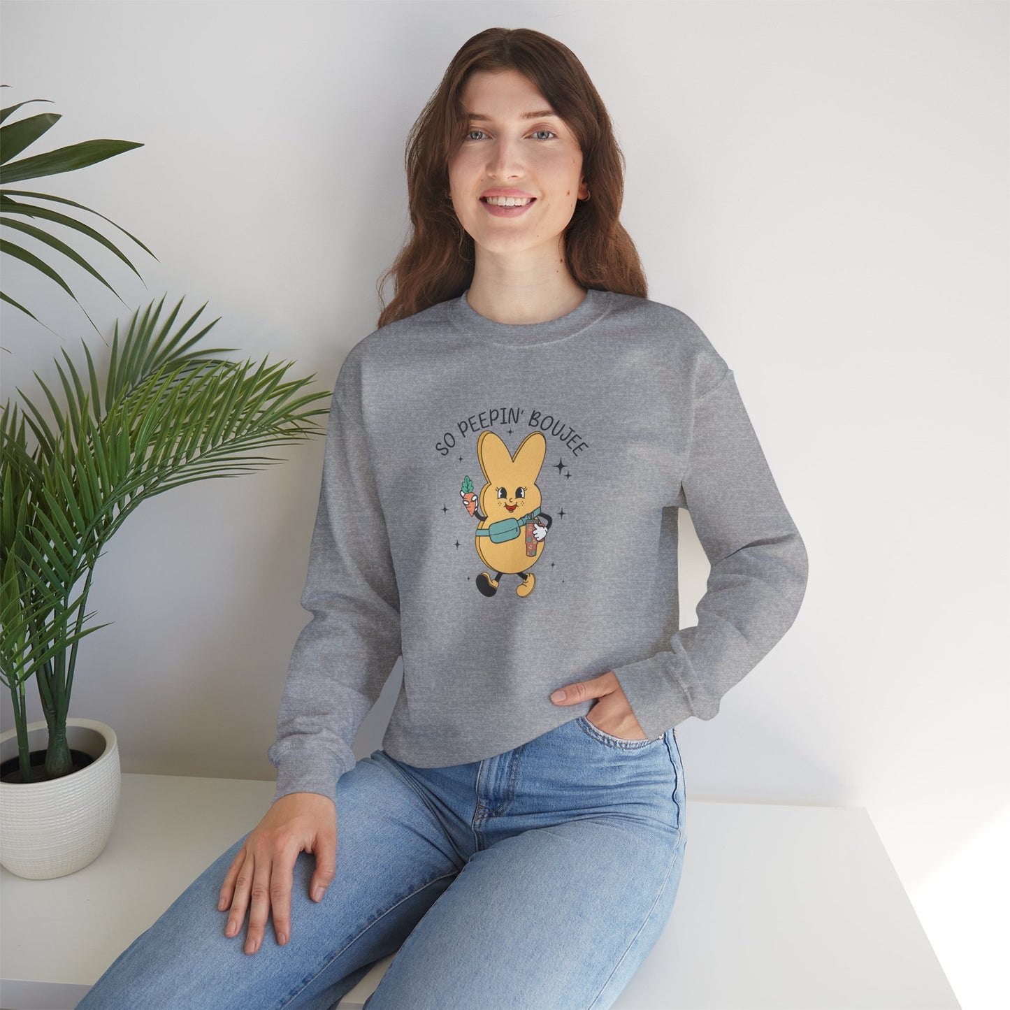 So Peein’ Boujee, Unisex Heavy Blend™ Crewneck Sweatshirt
