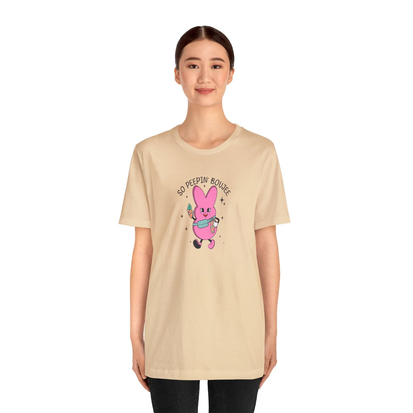 So Peepin’ Boujee Print Jersey Short Sleeve Tee