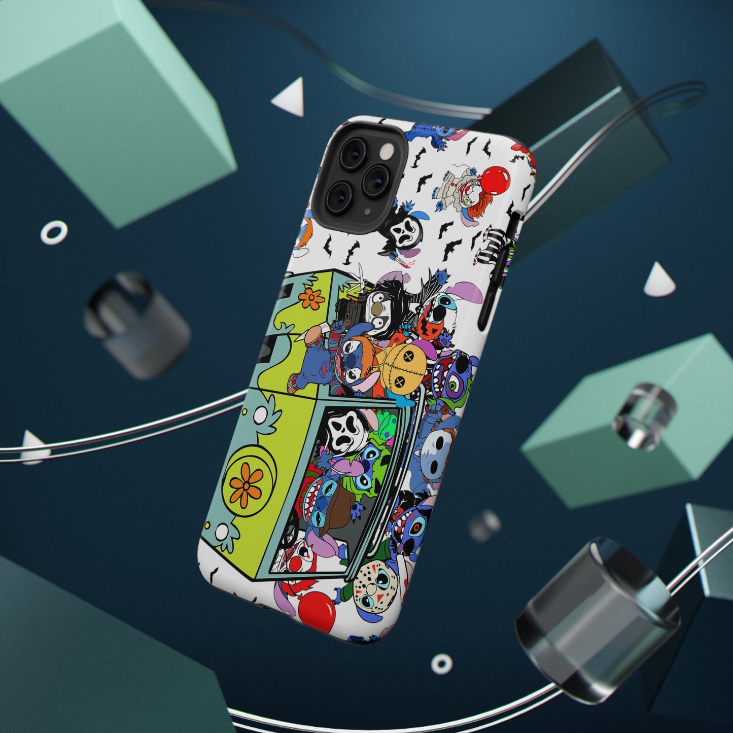 Halloween Mystery Machine Print Impact-Resistant Cases