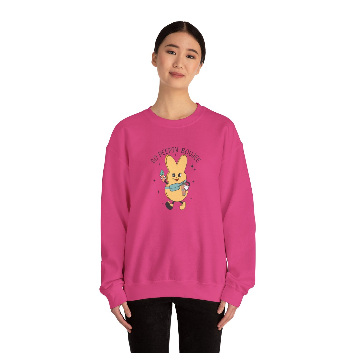 So Peein’ Boujee, Unisex Heavy Blend™ Crewneck Sweatshirt