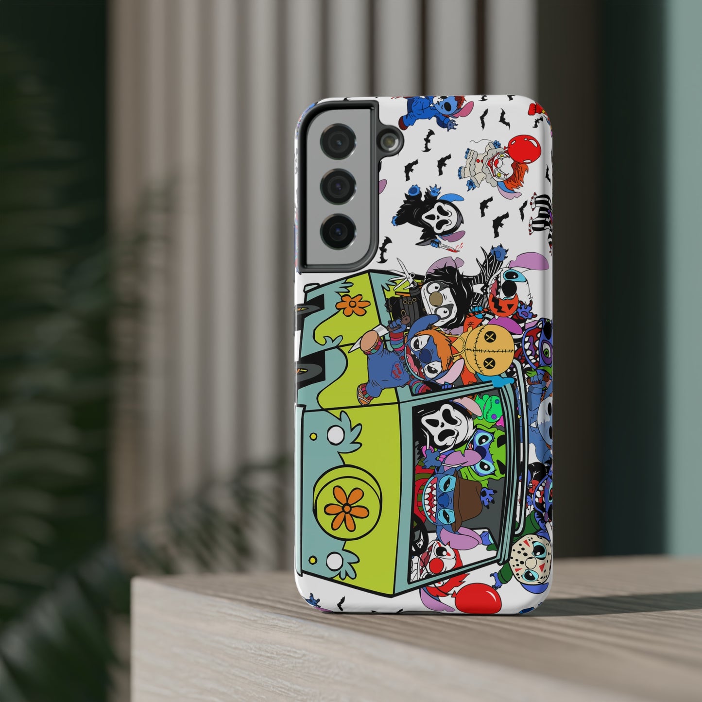 Halloween Mystery Machine Print Impact-Resistant Cases