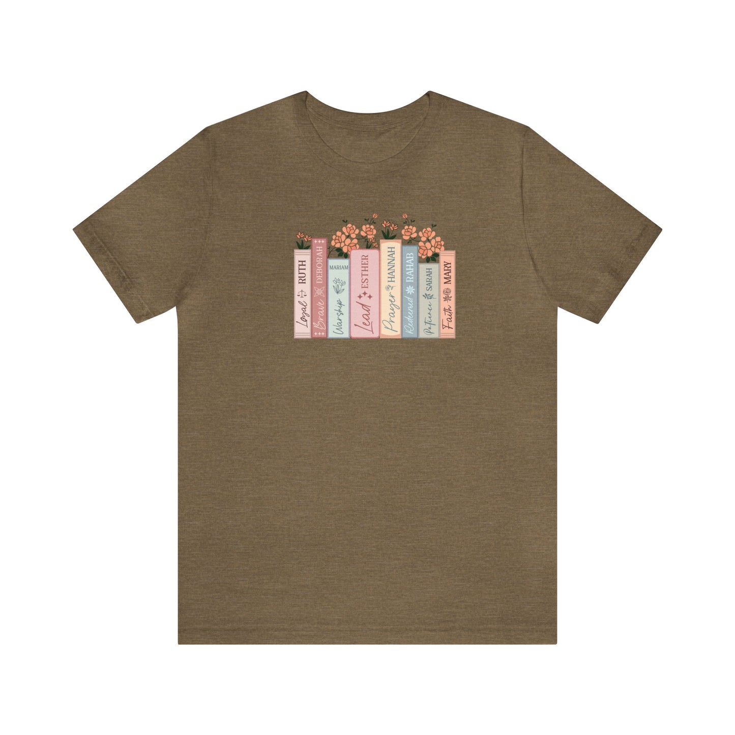 Women of the Bible Print Jersey Short Sleeve Tee