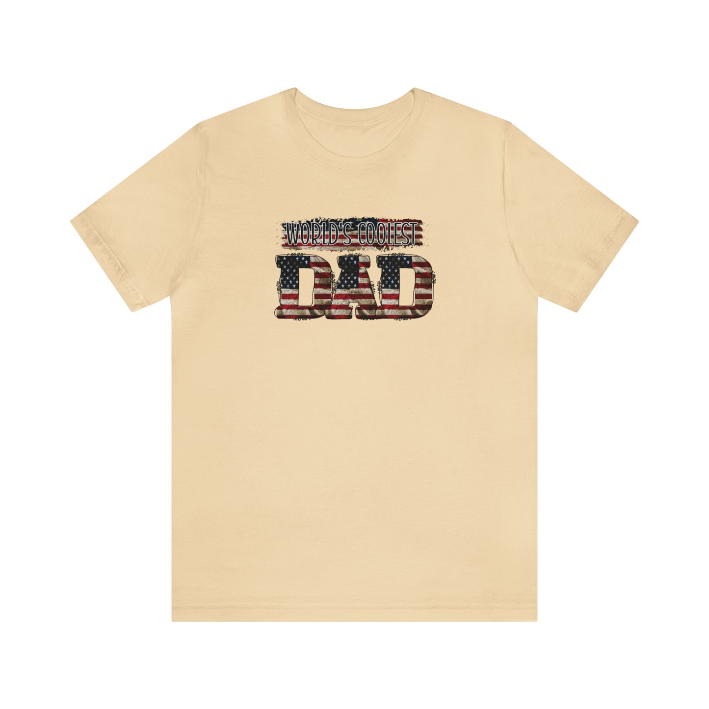 Worlds Coolest Dad Print Jersey Short Sleeve Tee
