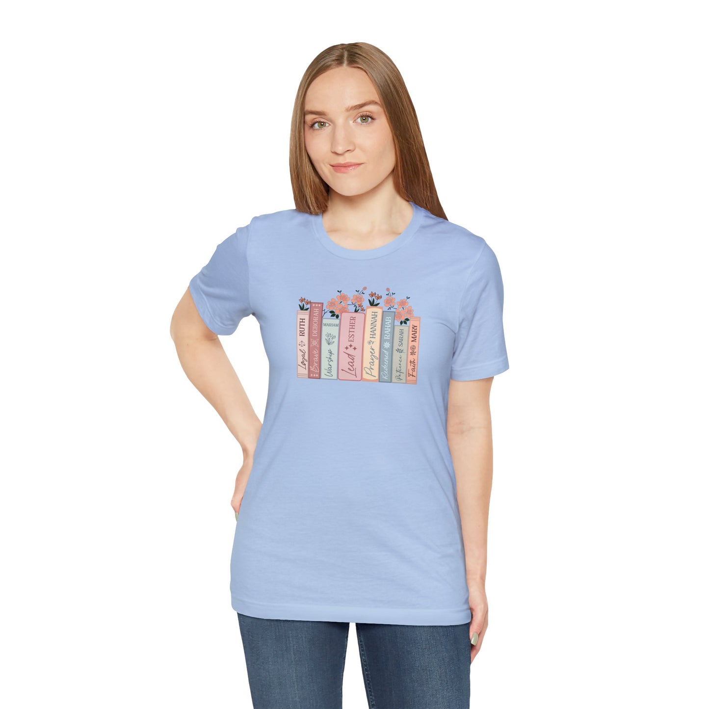 Women of the Bible Print Jersey Short Sleeve Tee