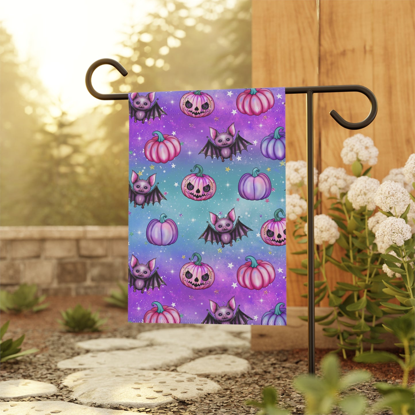 Cute Spooky Banner Garden Flag