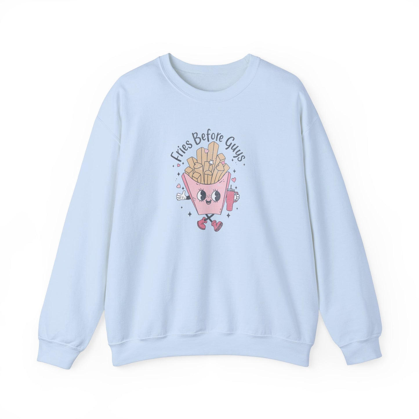 Fries Before Guys, Unisex Heavy Blend™ Crewneck Sweatshirt
