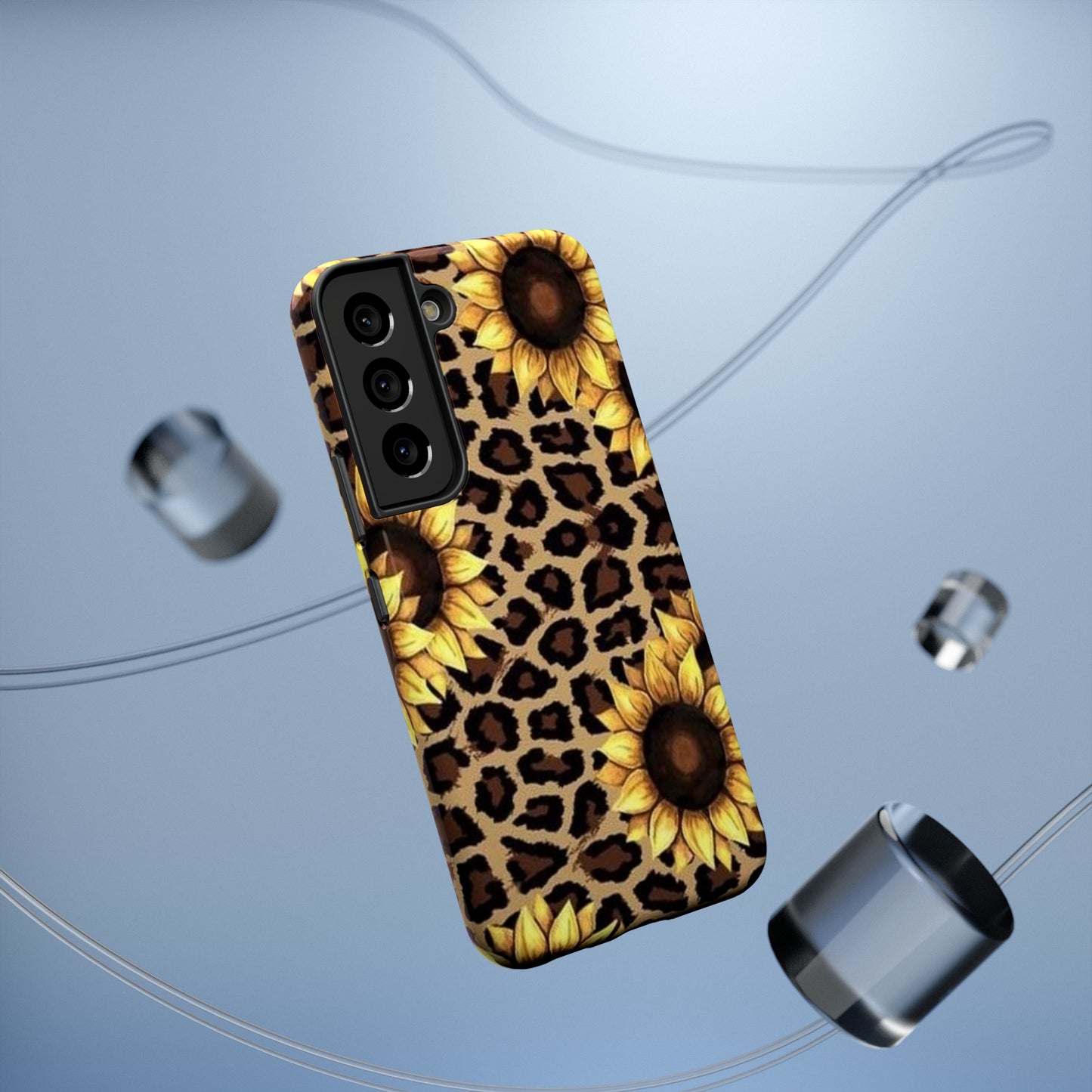 Sunflower Leopard Print Impact-Resistant Cases