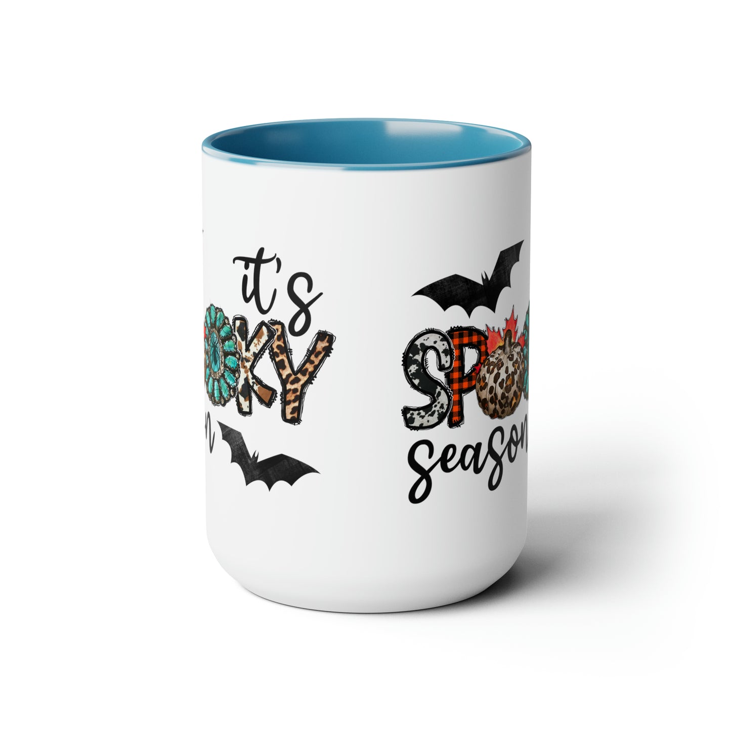 It’s Spooky Season Print, Two-Tone Coffee Mugs, 15oz