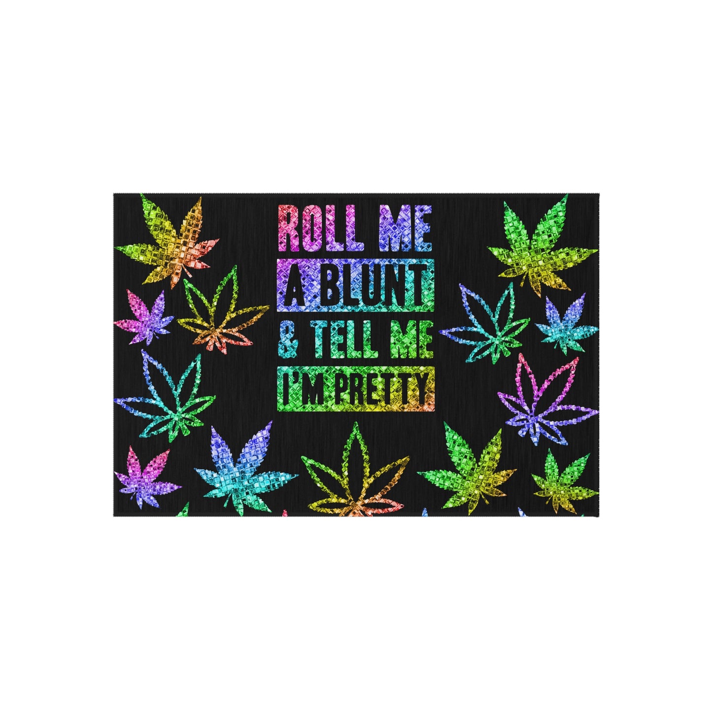 Roll Me One Print Outdoor Rug