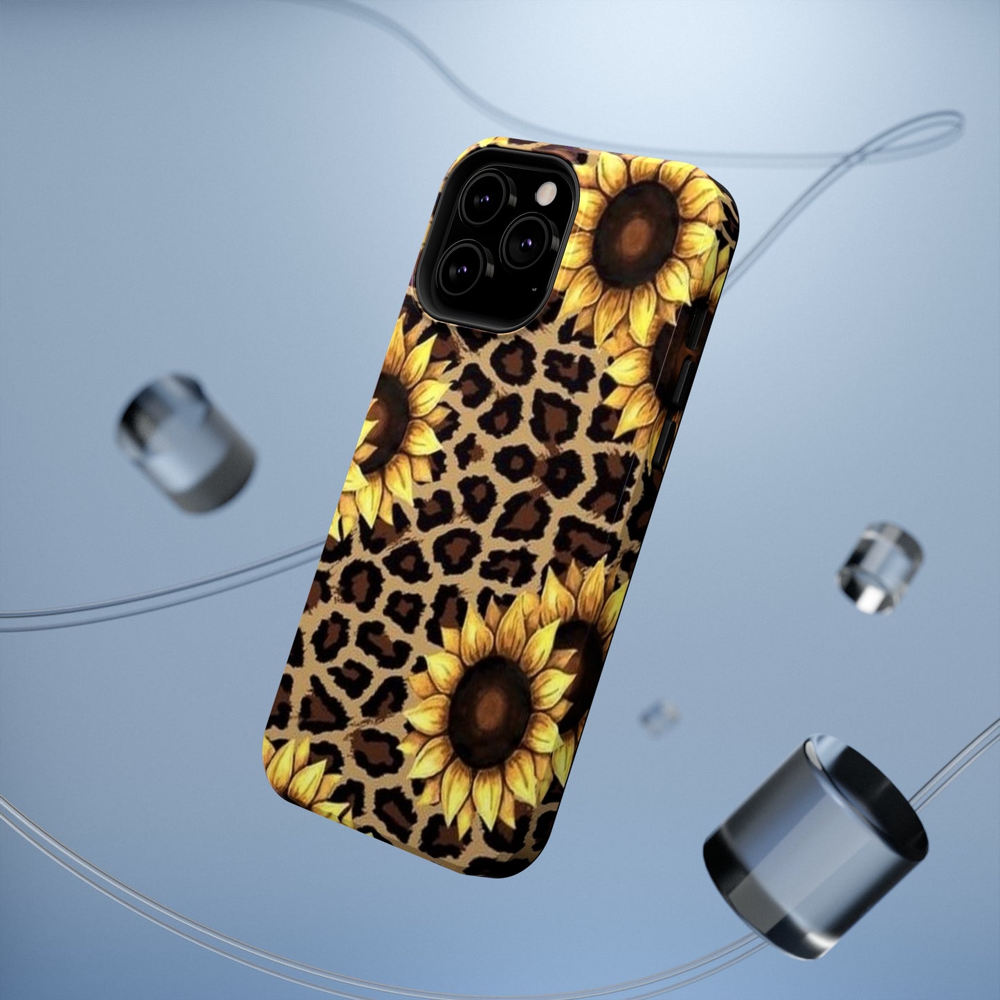 Sunflower Leopard Print Impact-Resistant Cases