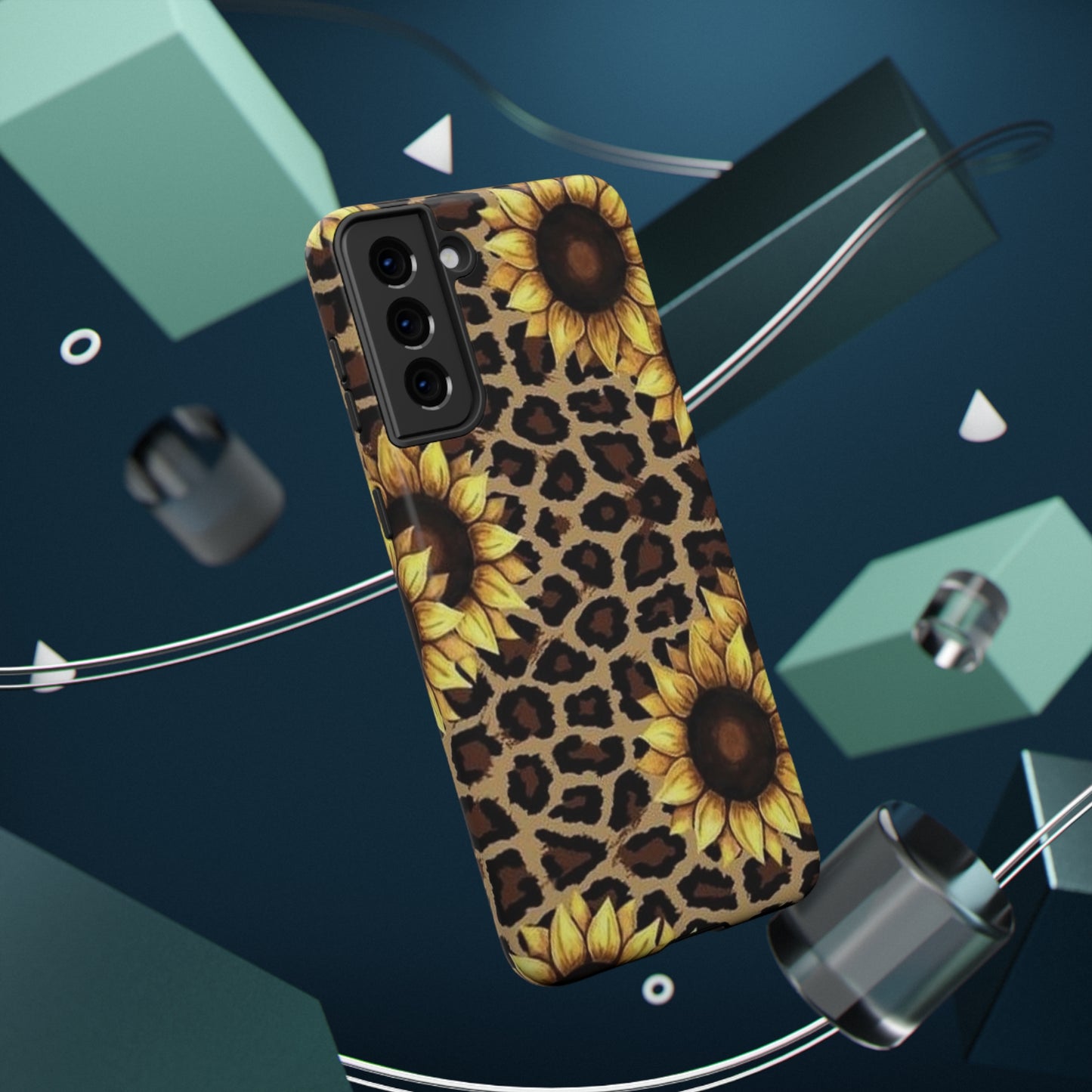 Sunflower Leopard Print Impact-Resistant Cases