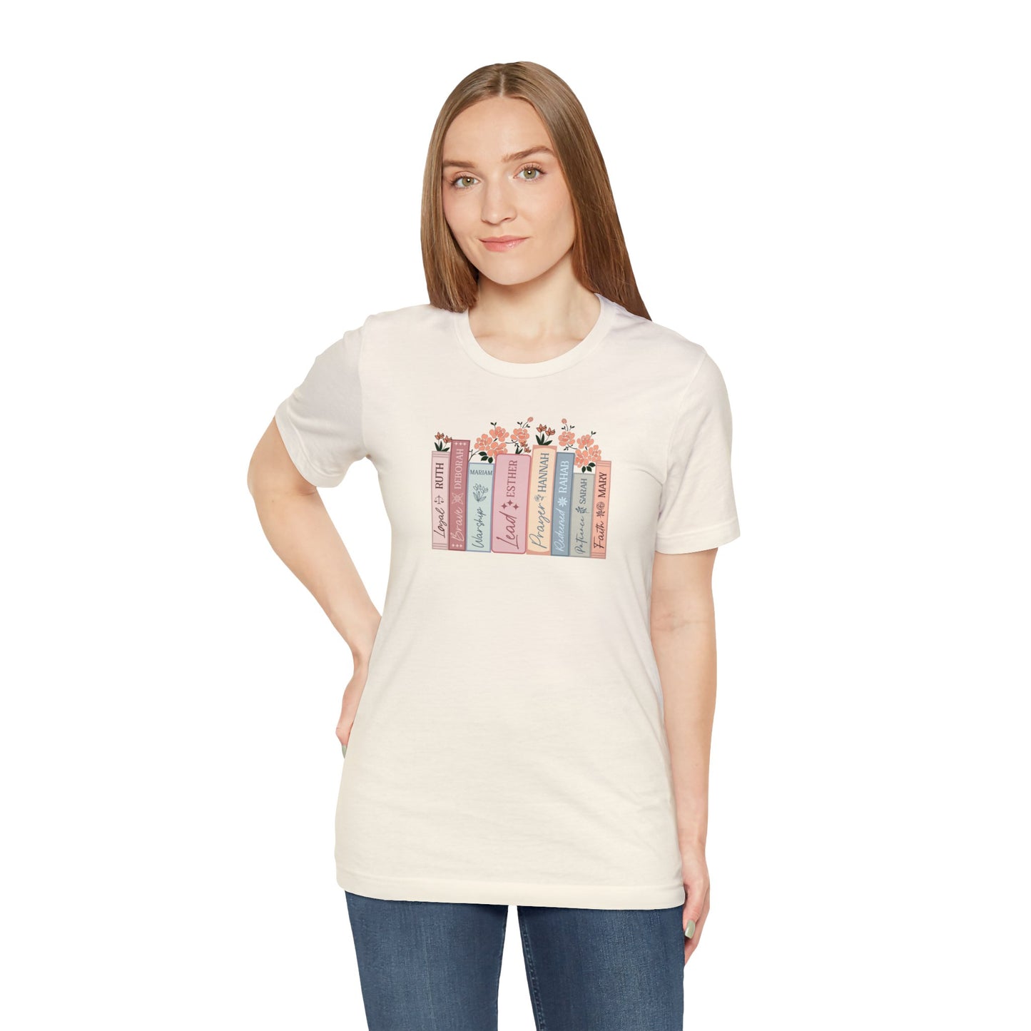 Women of the Bible Print Jersey Short Sleeve Tee