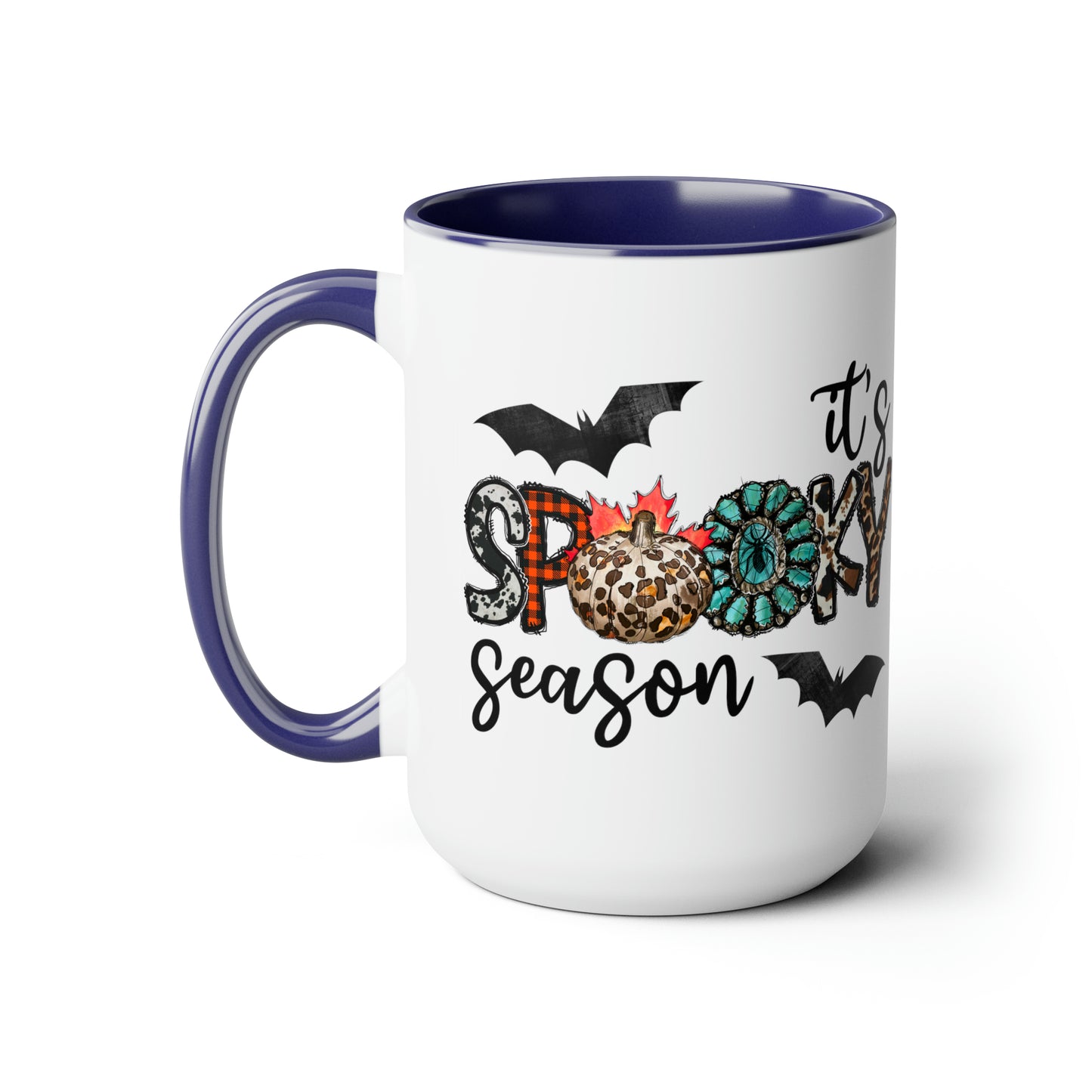 It’s Spooky Season Print, Two-Tone Coffee Mugs, 15oz