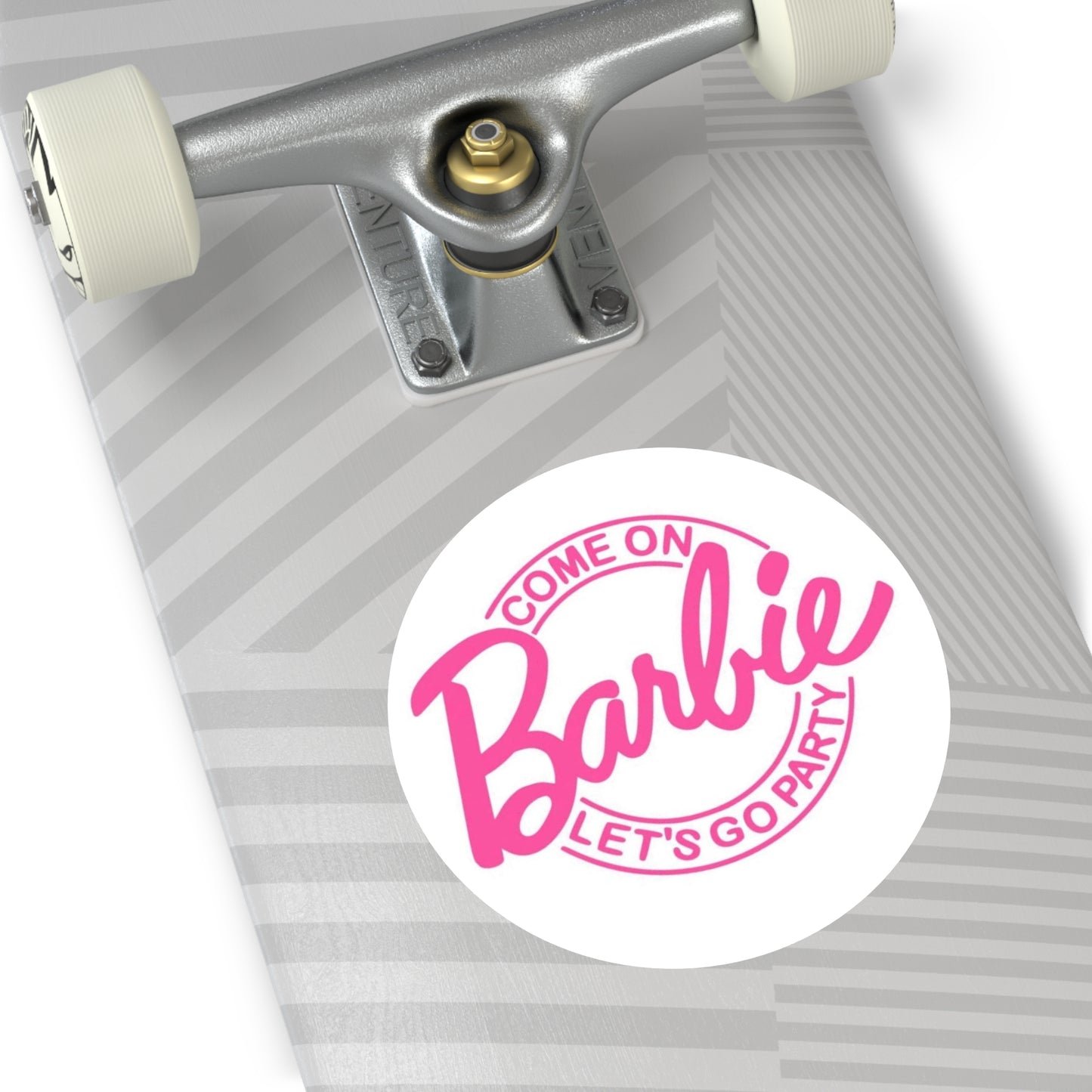 Come On Barbie, Let’s Go Party, Round Stickers, IndoorOutdoor