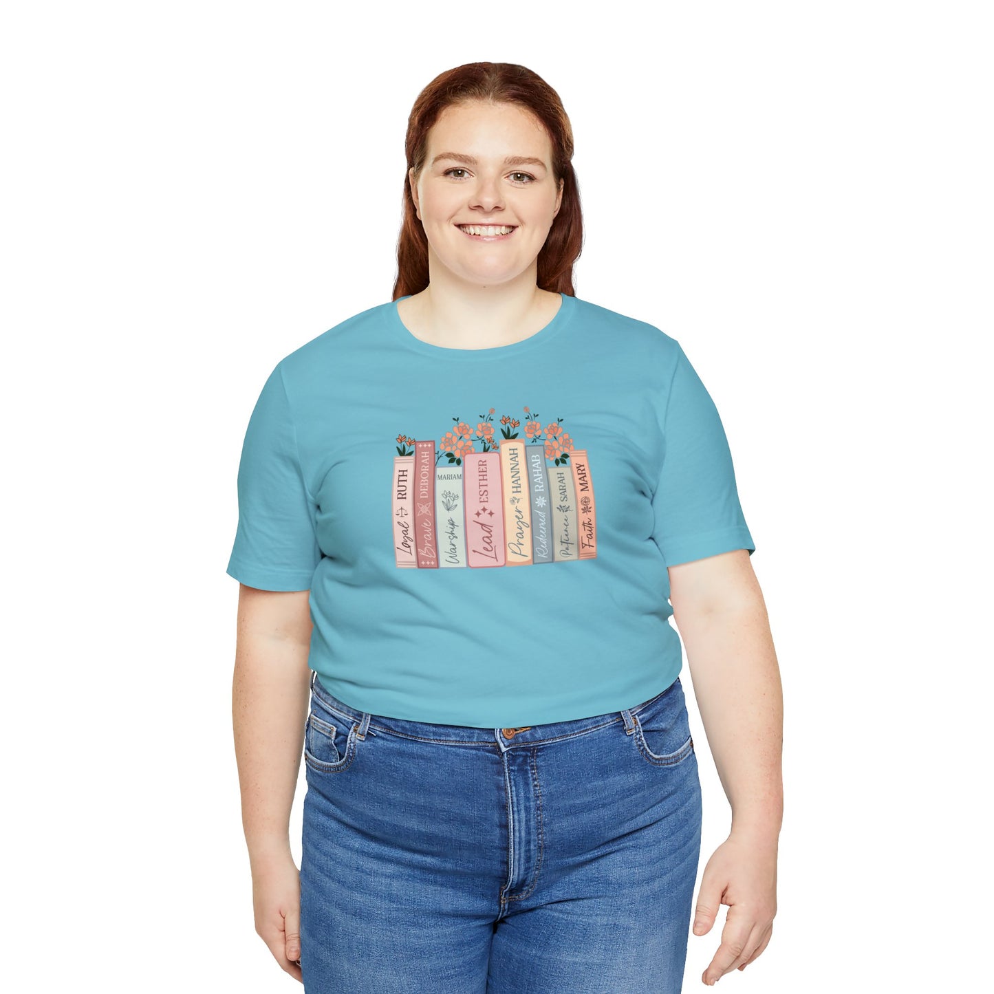 Women of the Bible Print Jersey Short Sleeve Tee