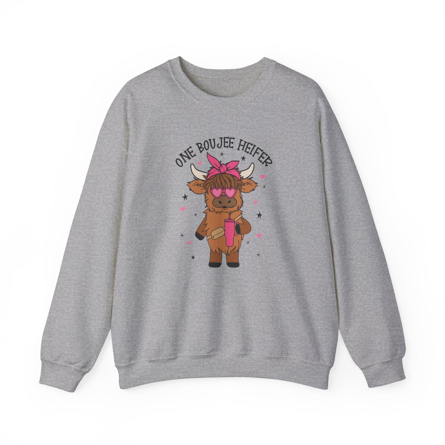 One Bougie Heifer, Unisex Heavy Blend™ Crewneck Sweatshirt