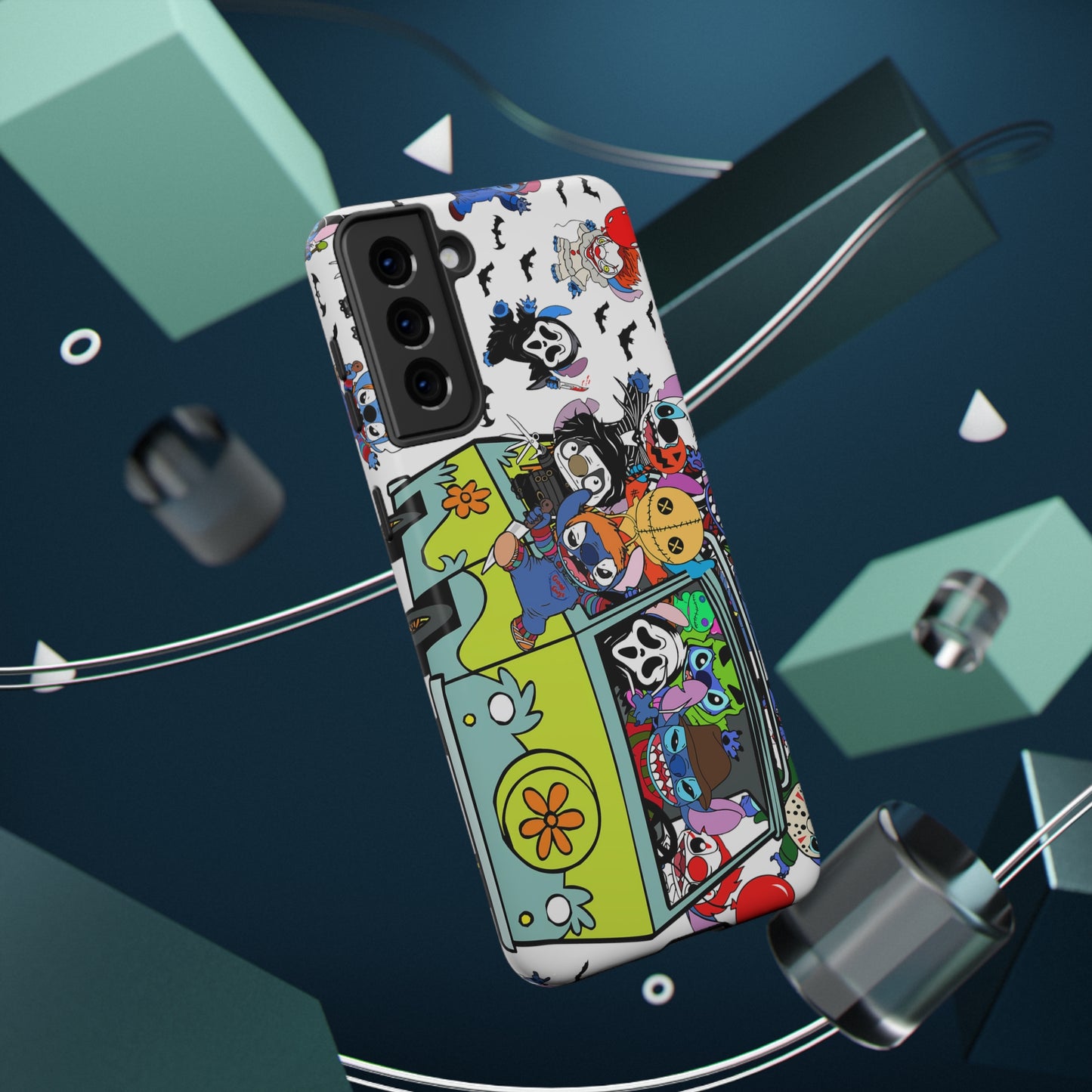 Halloween Mystery Machine Print Impact-Resistant Cases