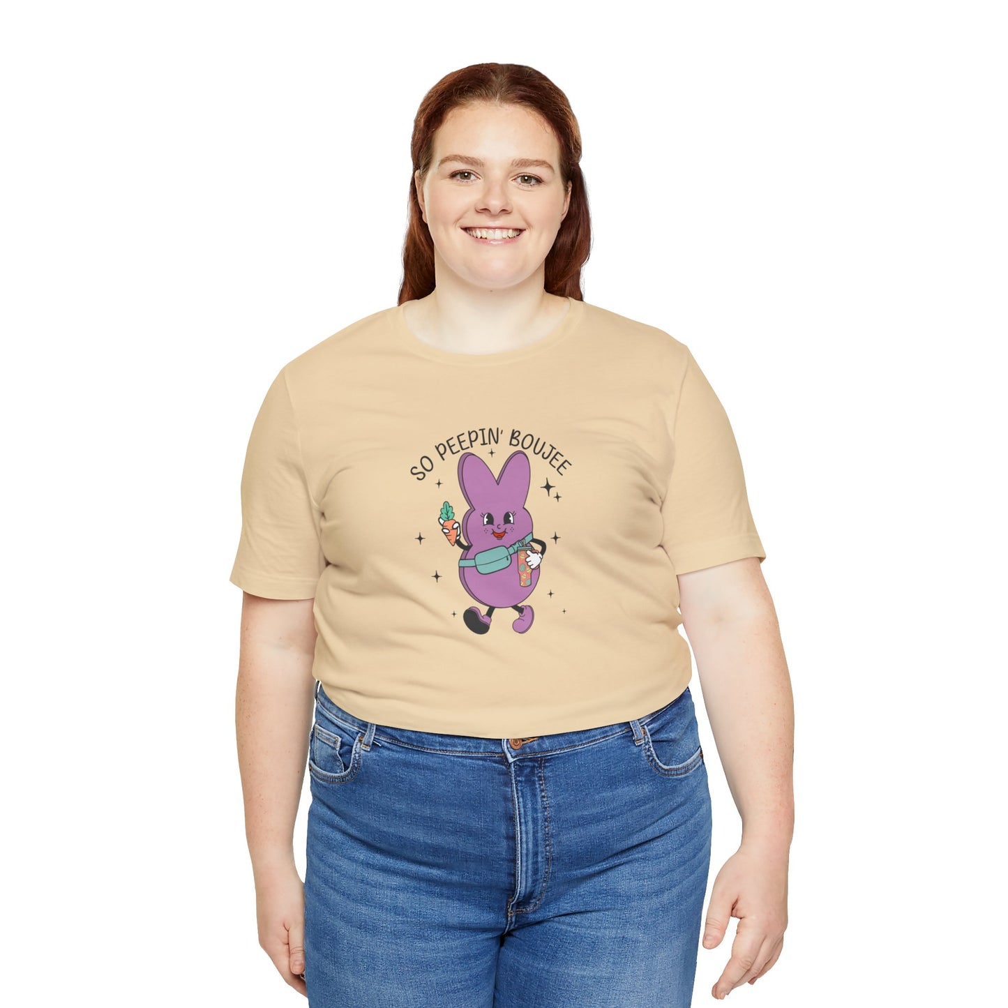 So Peepin’ Boujee Print Jersey Short Sleeve Tee
