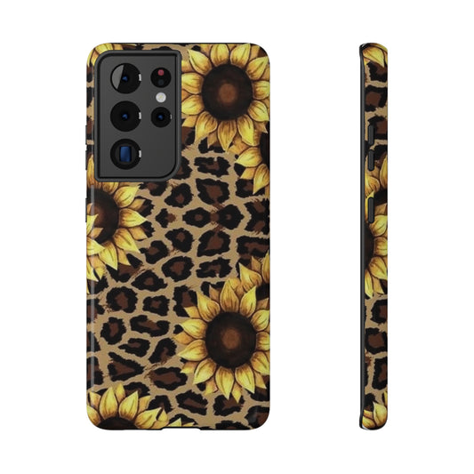Sunflower Leopard Print Impact-Resistant Cases