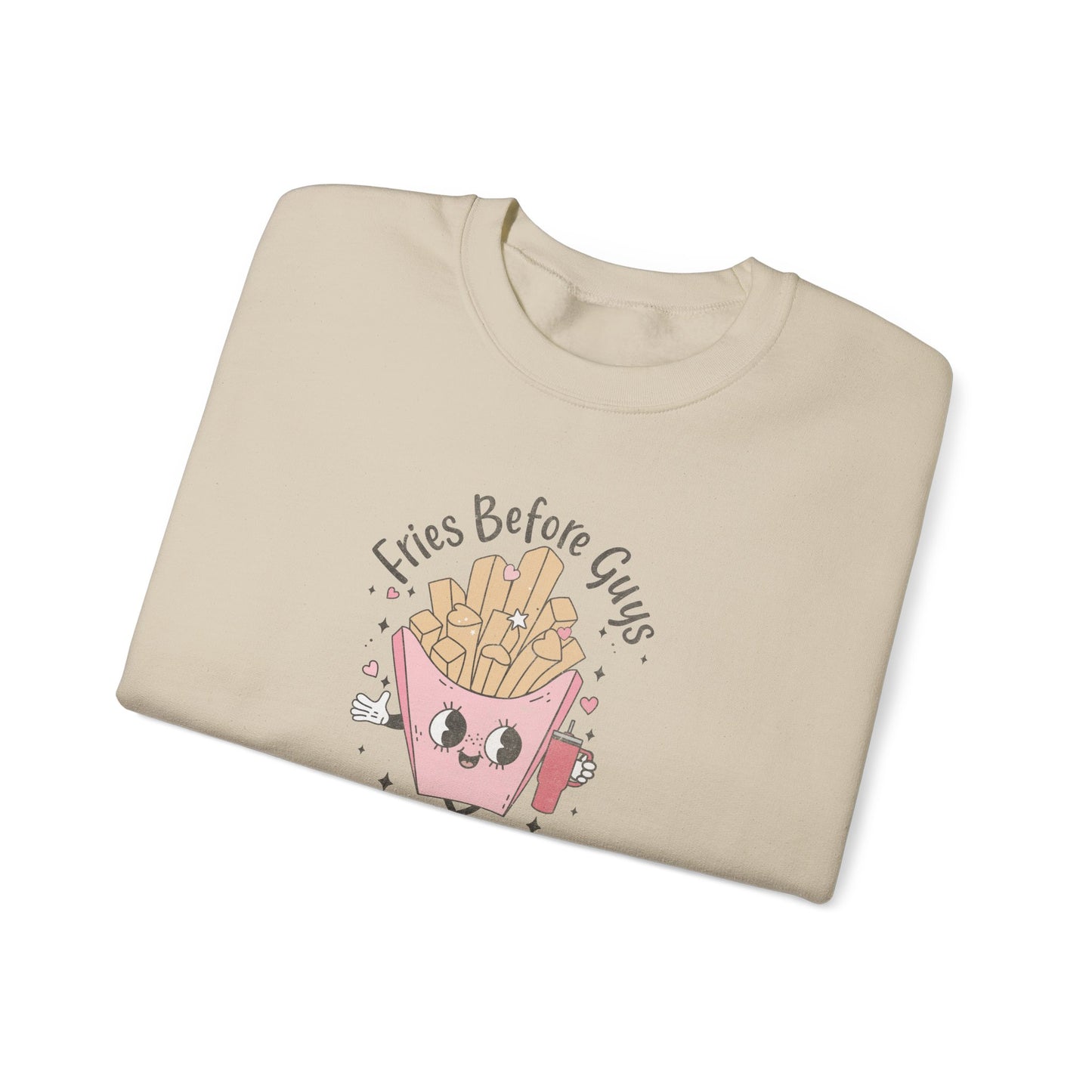 Fries Before Guys, Unisex Heavy Blend™ Crewneck Sweatshirt
