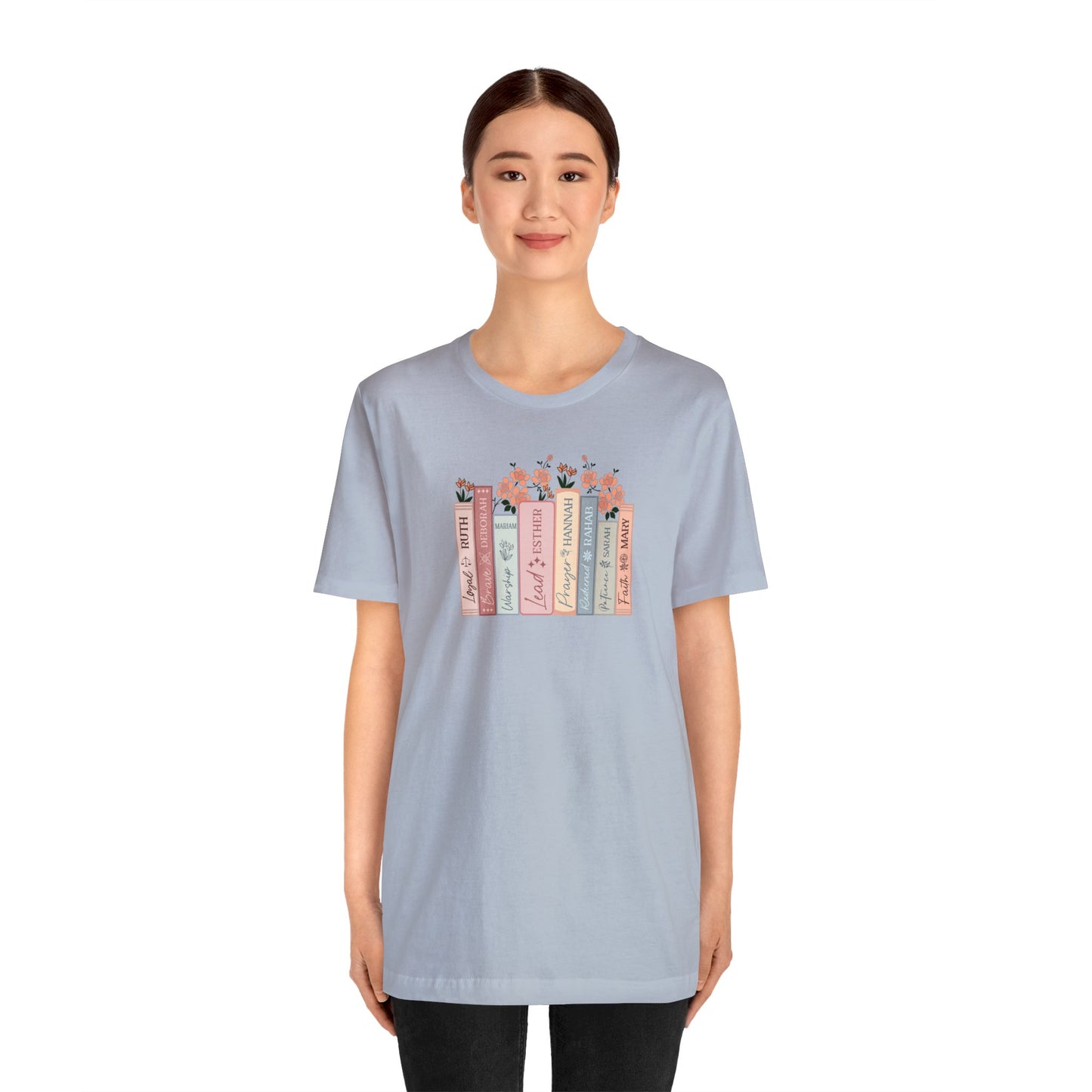 Women of the Bible Print Jersey Short Sleeve Tee