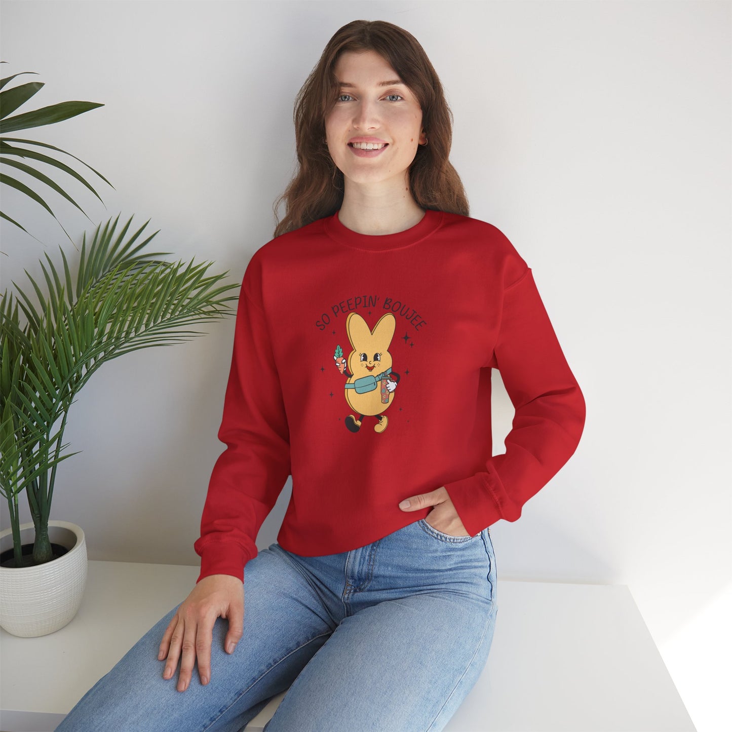 So Peein’ Boujee, Unisex Heavy Blend™ Crewneck Sweatshirt