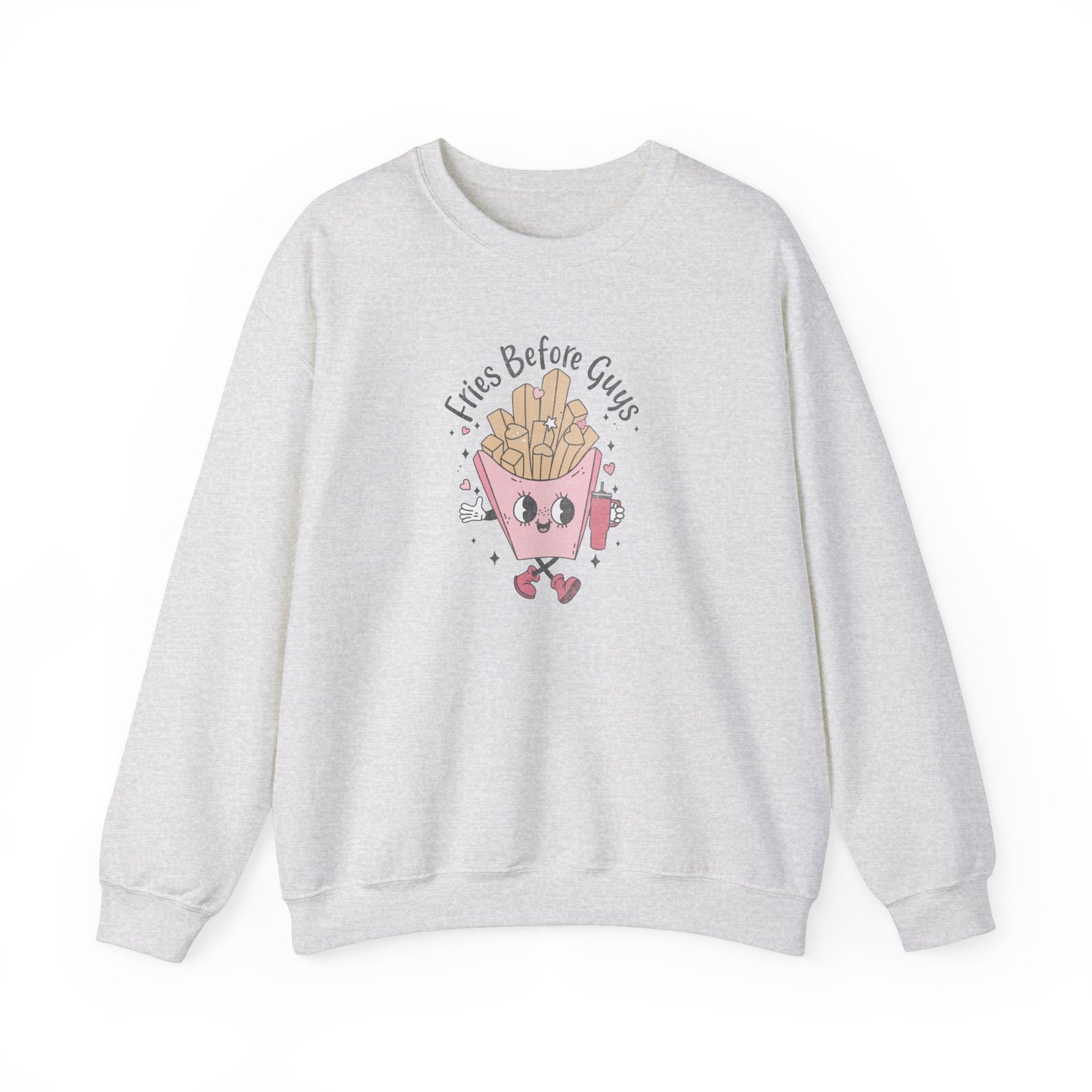 Fries Before Guys, Unisex Heavy Blend™ Crewneck Sweatshirt