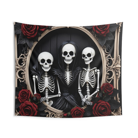 Dark Gothic Portrait Print, Indoor Wall Tapestries