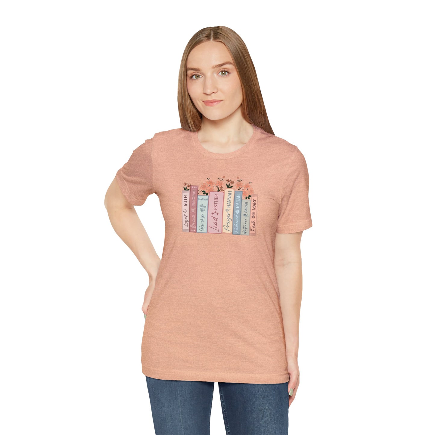 Women of the Bible Print Jersey Short Sleeve Tee