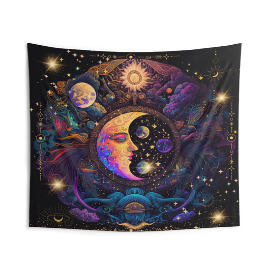 Moon Print, Indoor Wall Tapestries