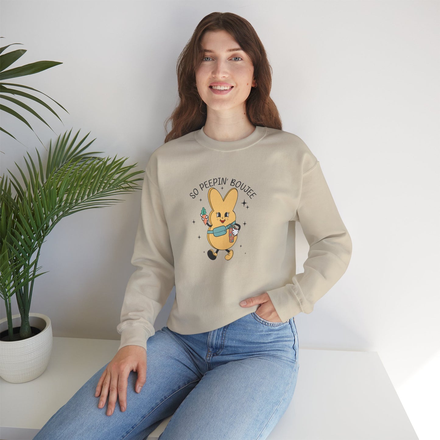 So Peein’ Boujee, Unisex Heavy Blend™ Crewneck Sweatshirt