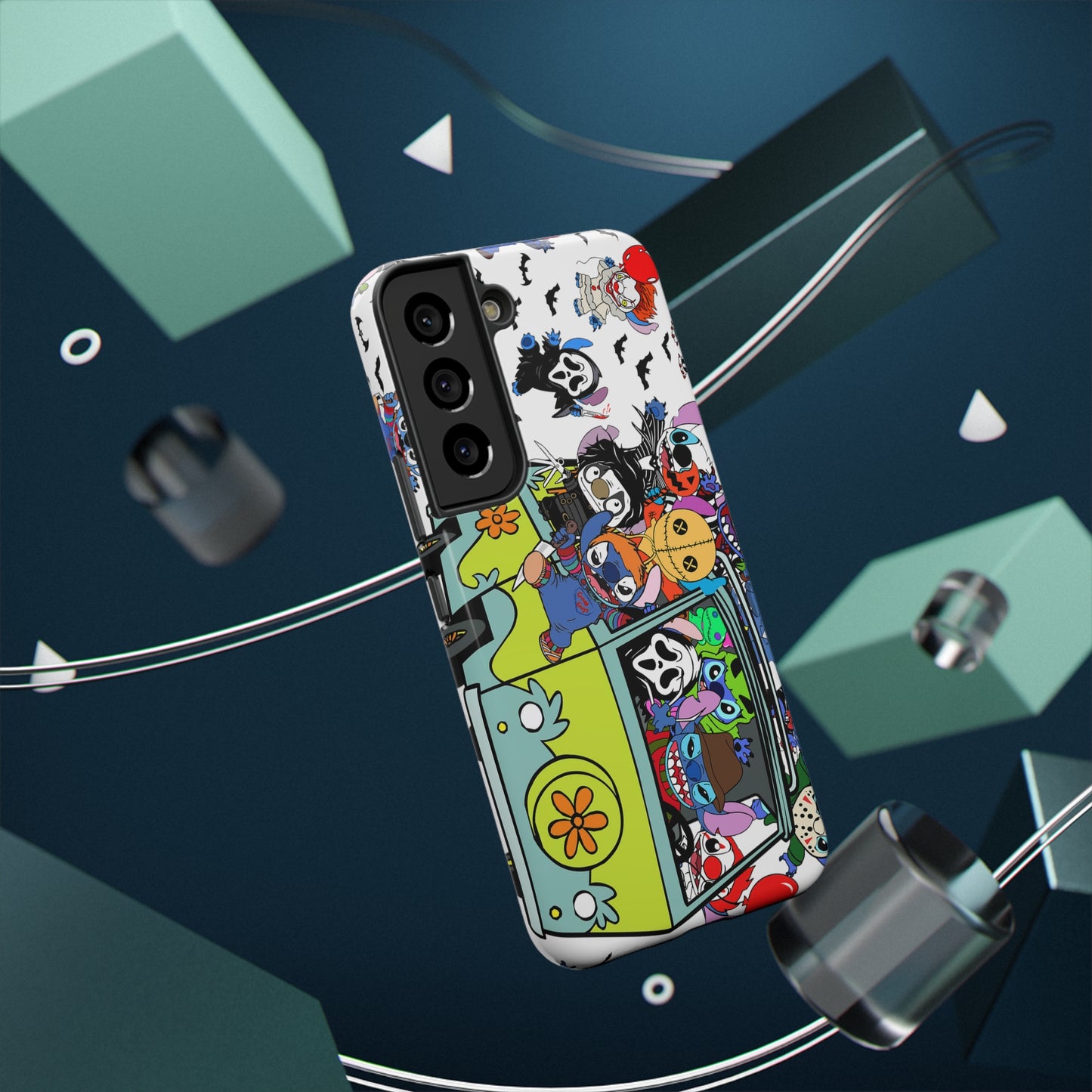Halloween Mystery Machine Print Impact-Resistant Cases