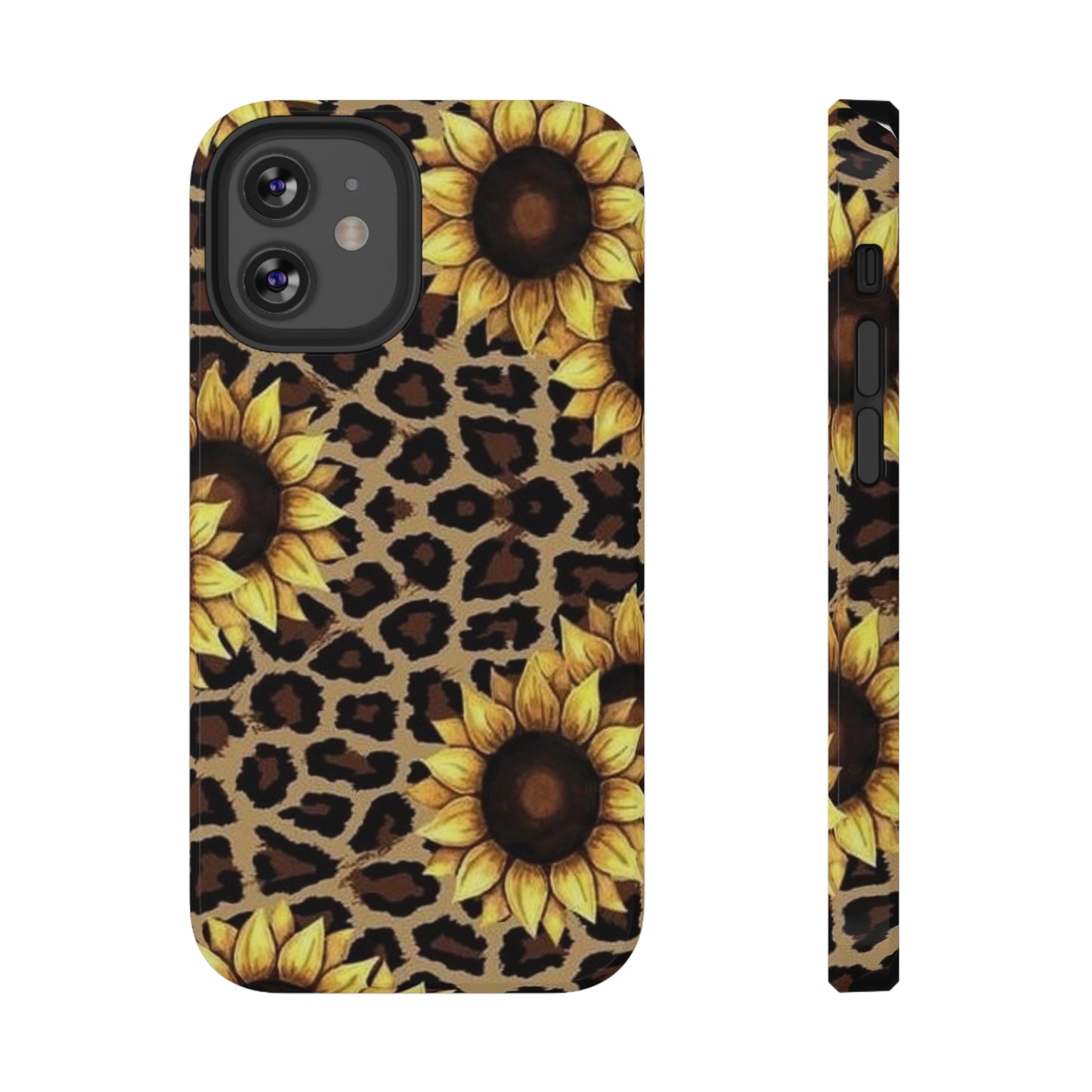 Sunflower Leopard Print Impact-Resistant Cases