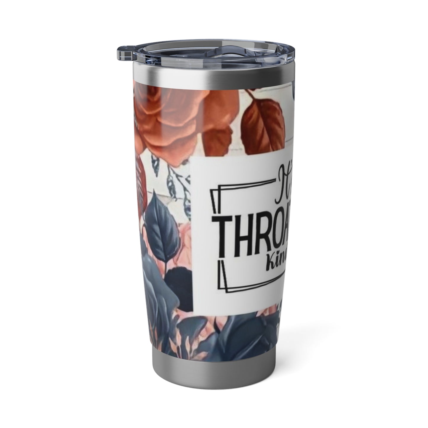 It's A Throat Punch Kinda Day, Steel Tumbler with Straw, 20oz