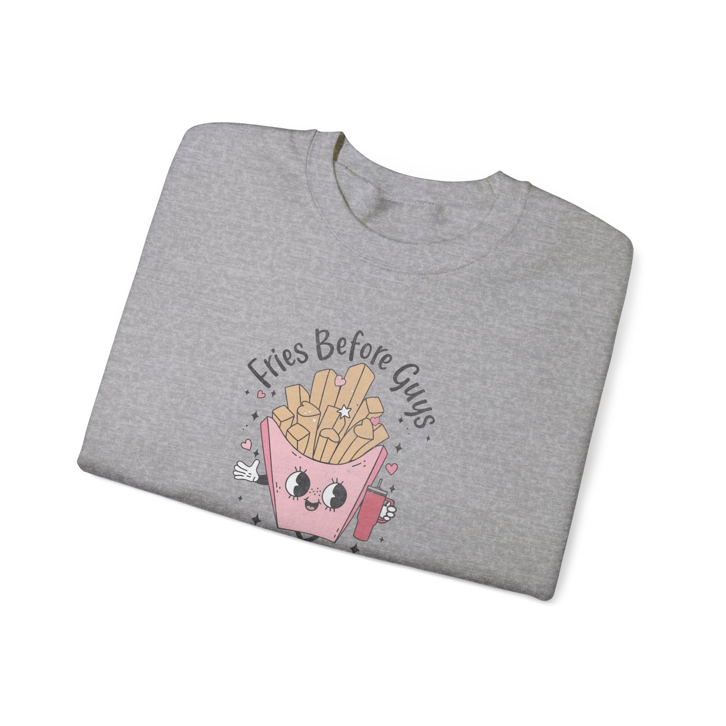 Fries Before Guys, Unisex Heavy Blend™ Crewneck Sweatshirt