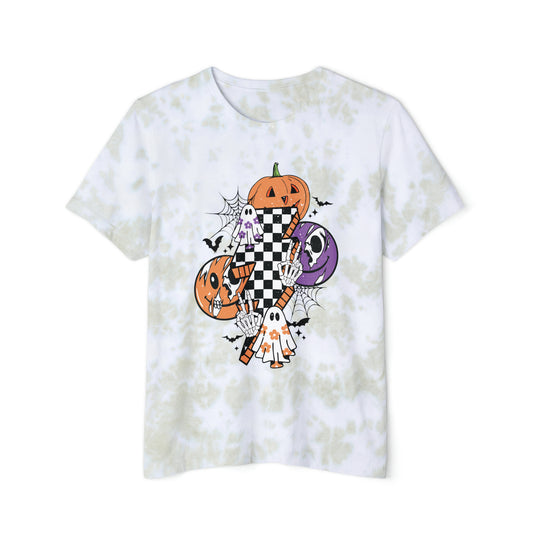 Halloween Collage  Unisex FWD Fashion Tie-Dyed T-Shirt