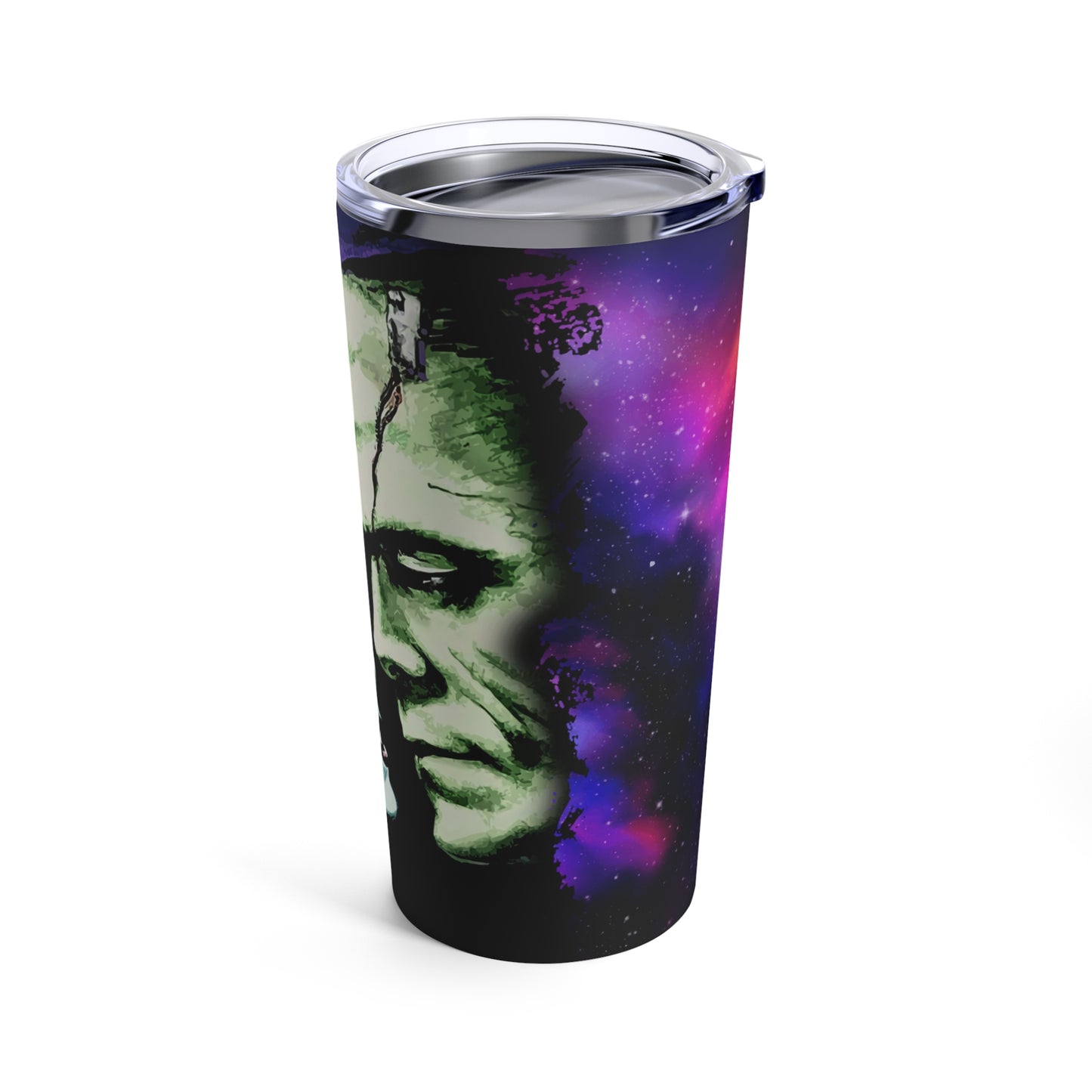 Frankenstein Skinny Steel Tumbler with Straw, 20oz