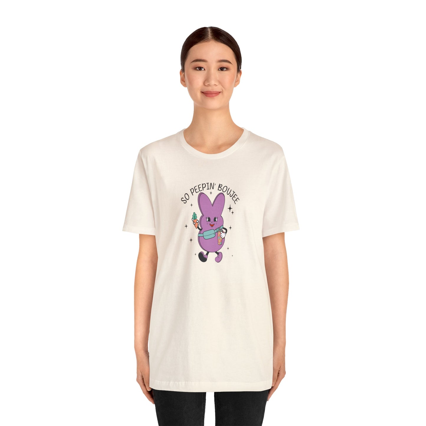So Peepin’ Boujee Print Jersey Short Sleeve Tee