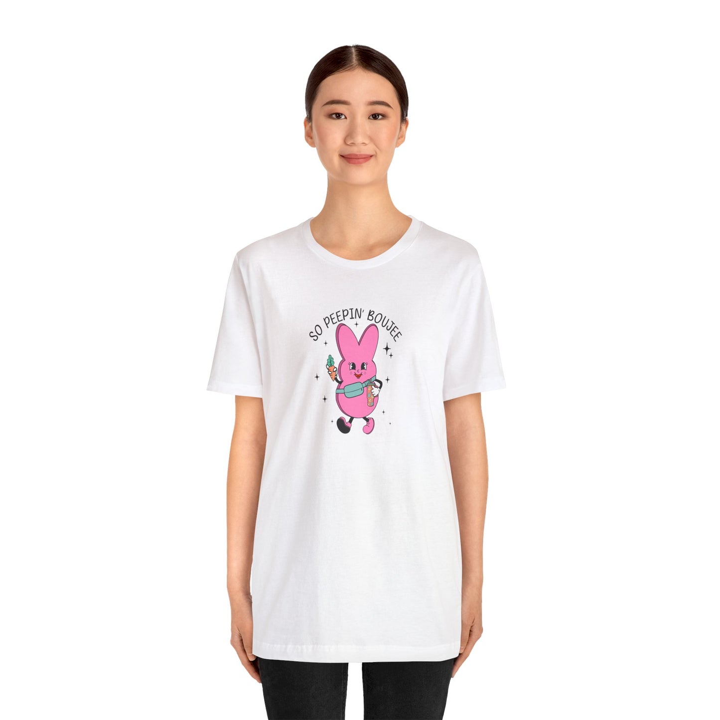 So Peepin’ Boujee Print Jersey Short Sleeve Tee