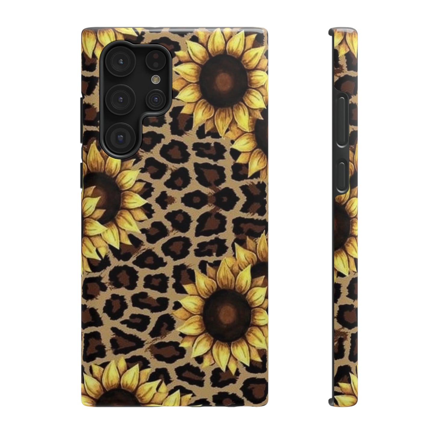 Sunflower Leopard Print Impact-Resistant Cases
