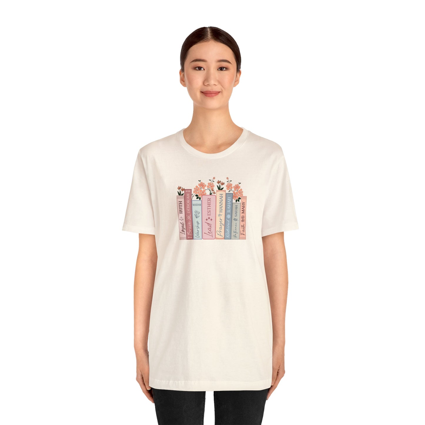 Women of the Bible Print Jersey Short Sleeve Tee
