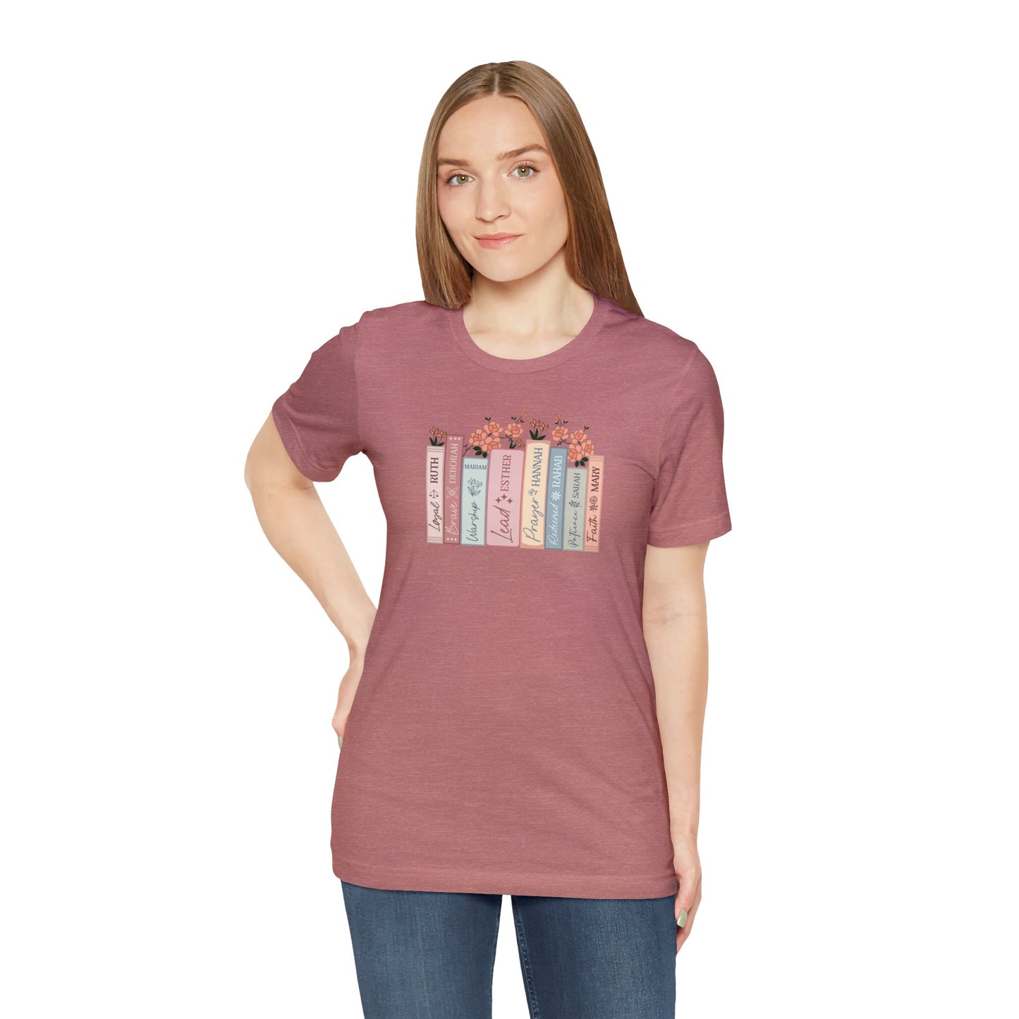 Women of the Bible Print Jersey Short Sleeve Tee