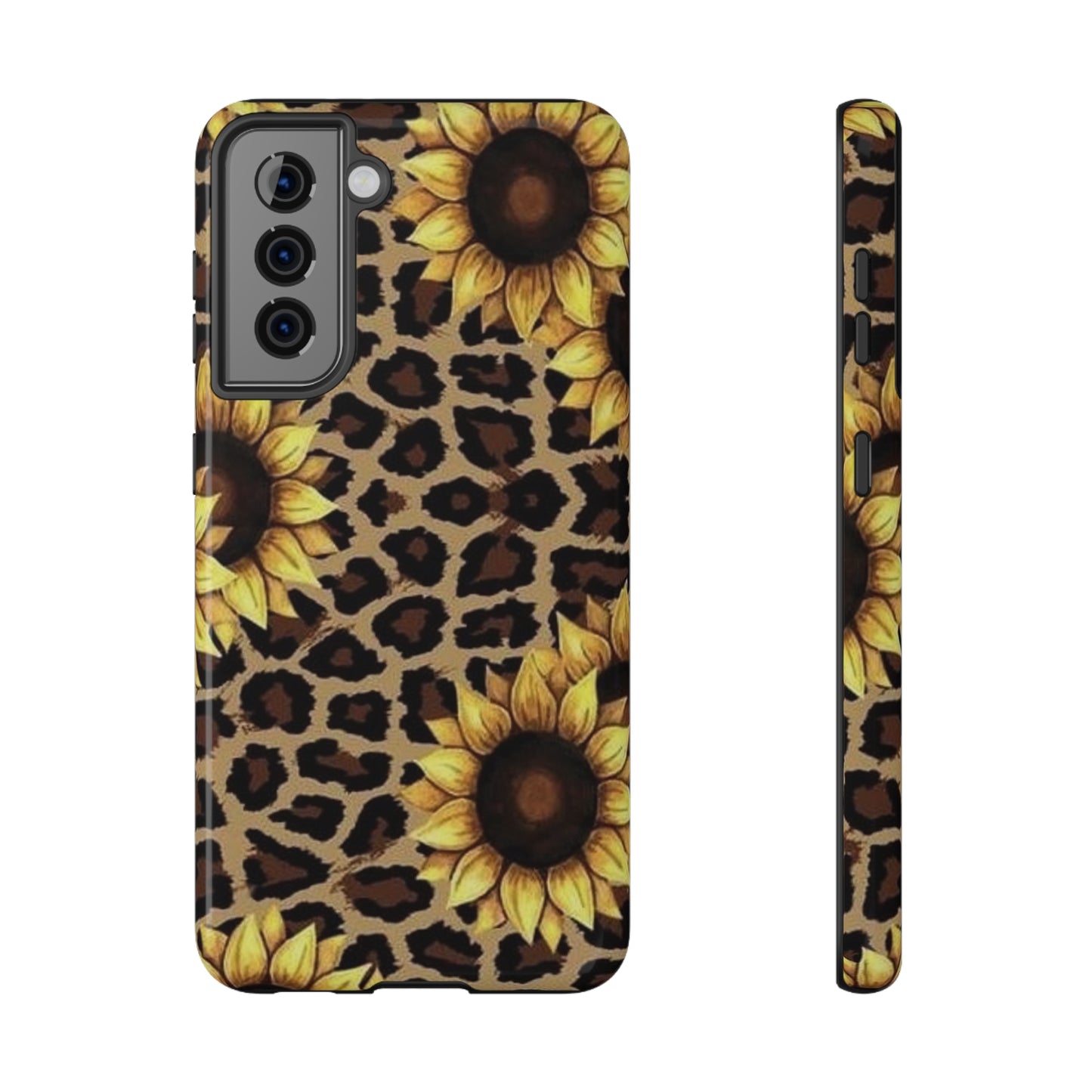Sunflower Leopard Print Impact-Resistant Cases