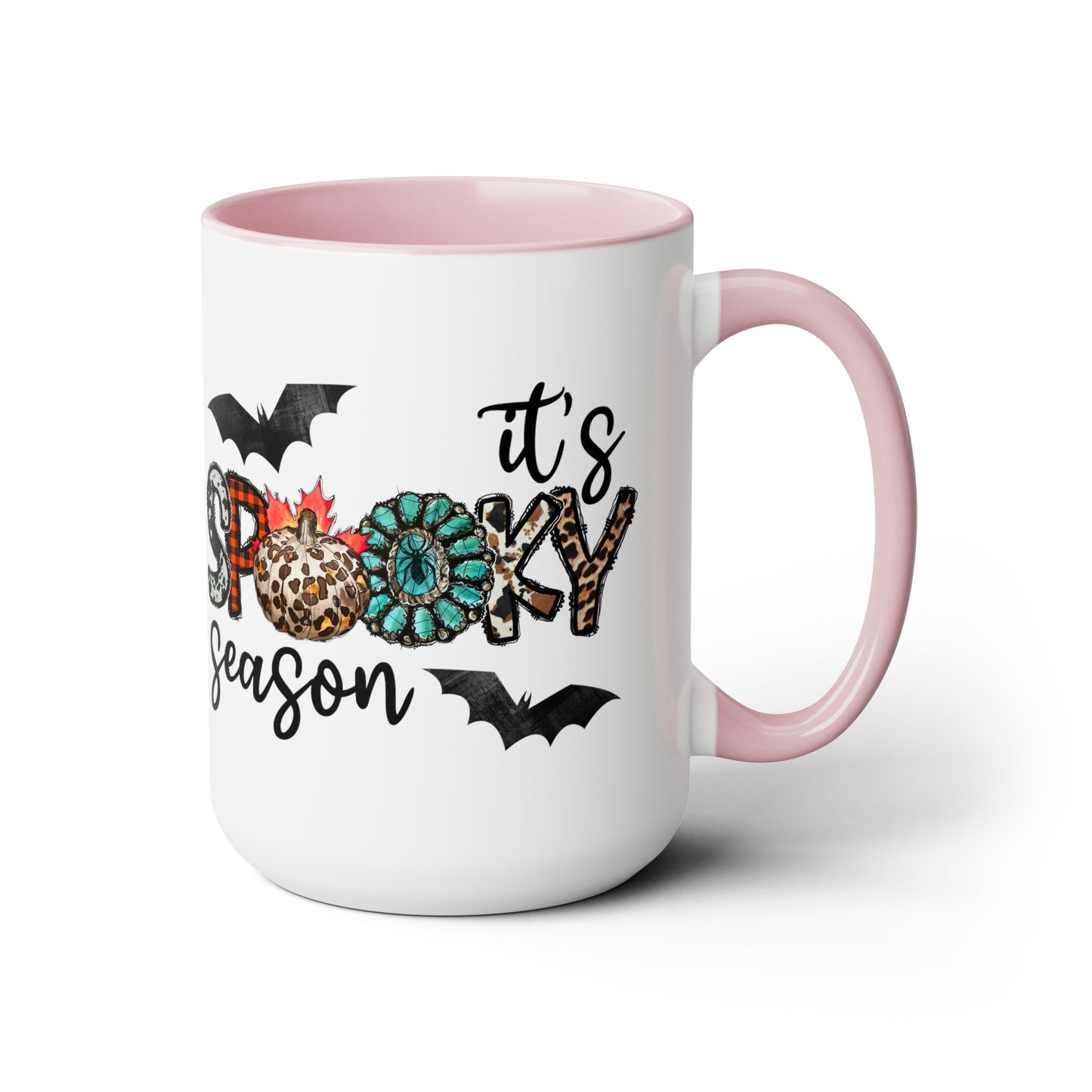 It’s Spooky Season Print, Two-Tone Coffee Mugs, 15oz