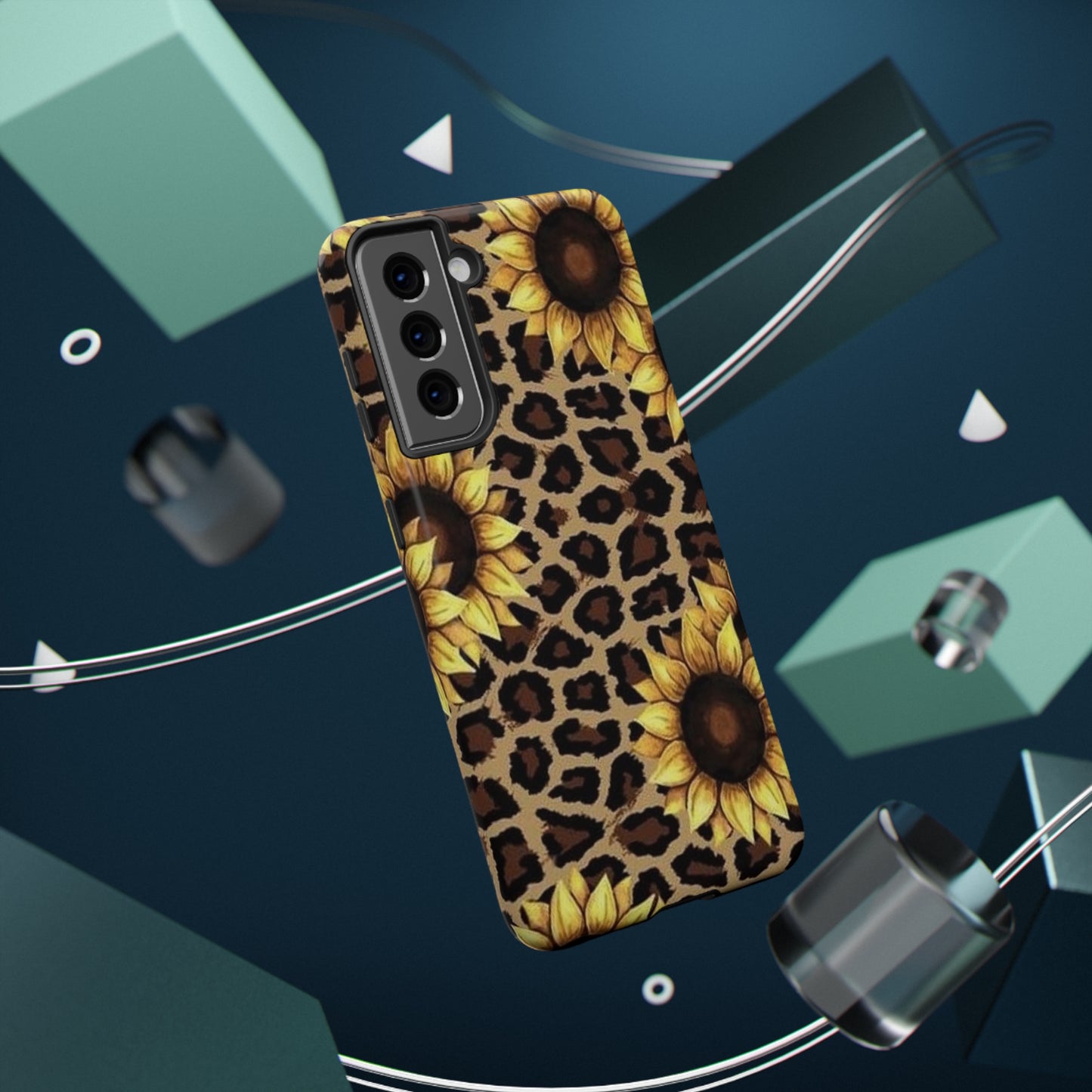 Sunflower Leopard Print Impact-Resistant Cases