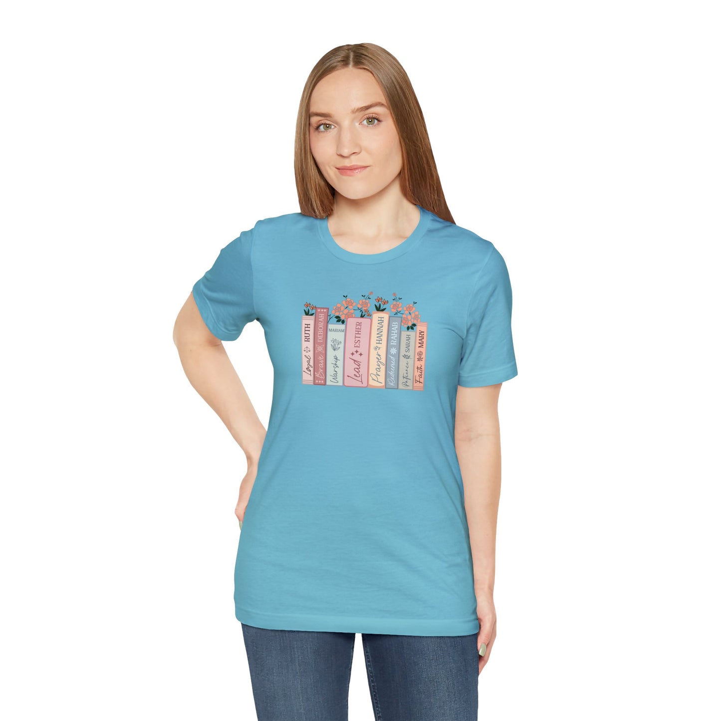 Women of the Bible Print Jersey Short Sleeve Tee