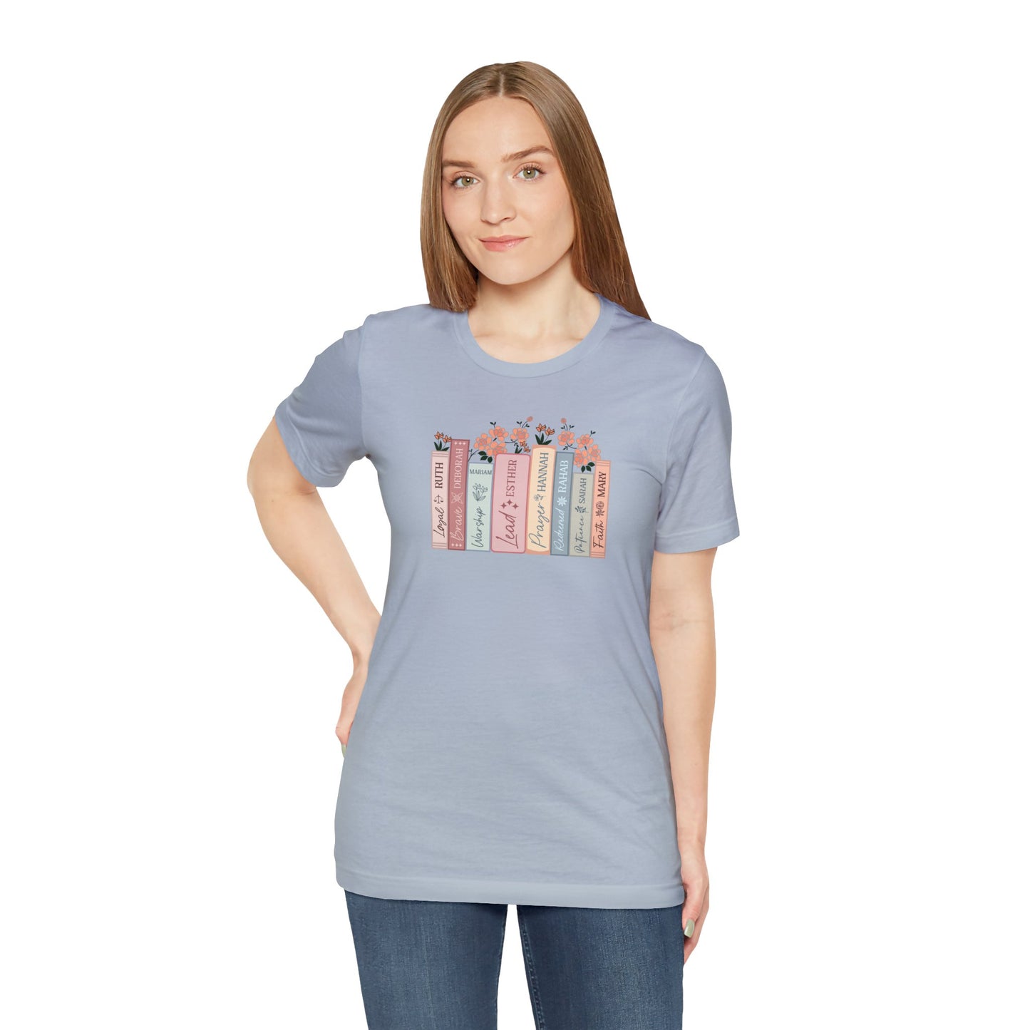 Women of the Bible Print Jersey Short Sleeve Tee